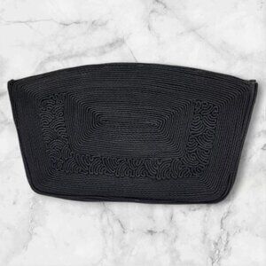 MCM Vintage Genuine Corde Clutch Black Evening Bag Purse